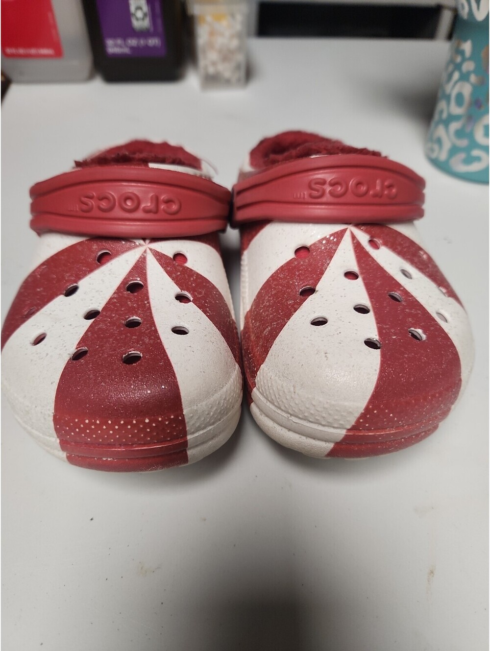 Crocs Classic Lined "Peppermint Shimmer" Toddler 11 C
